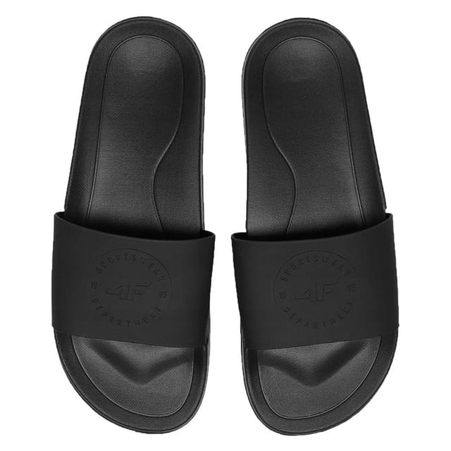 4F 4F Men's MM00FFLIM047A Sliders in Black - 3