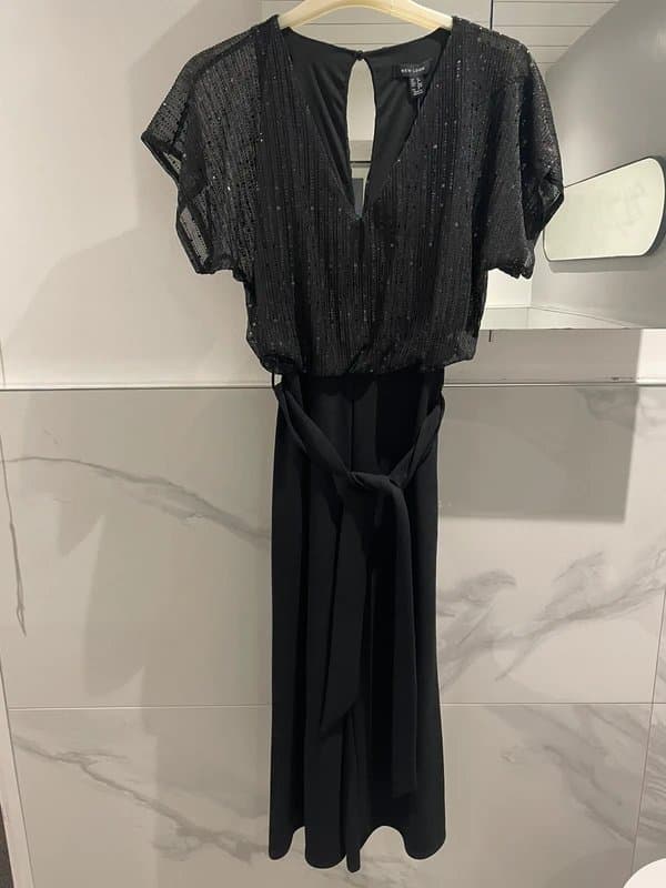 New Look New Look cropped sequin jumpsuit (would fit 10-12)