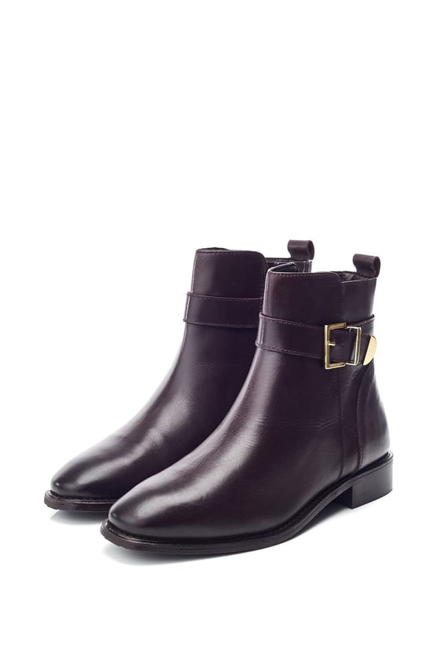 Moda In Pelle Moda In Pelle Women's 'Obernai' Leather Ankle Boots in Brown - 2