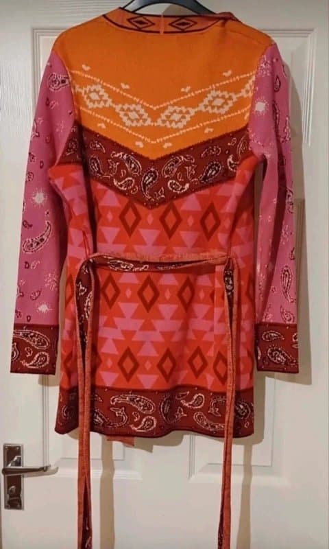 Never Fully Dressed Never Fully Dressed Pink Paisley Anushka Cardigan - size M/12
