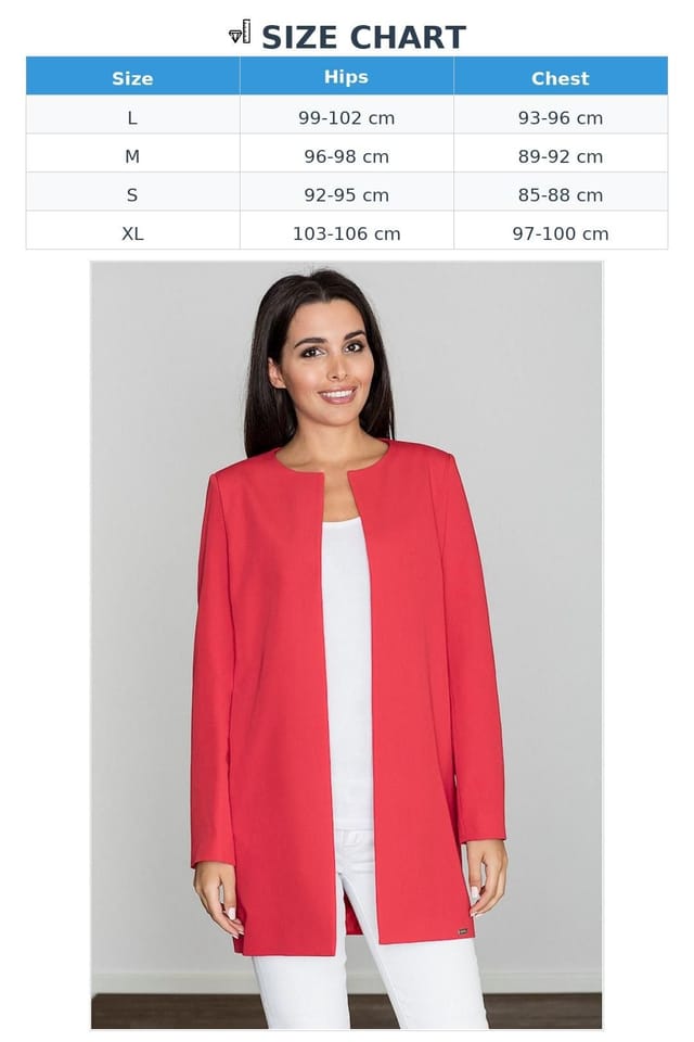Love Lace Love Lace Women's Delicate Feminine Finish Wrap Coat in Red - 3