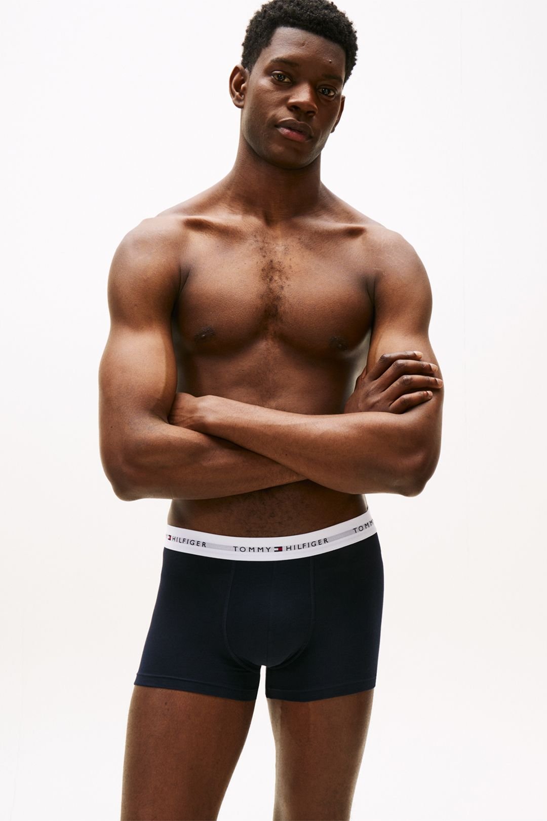 Tommy Hilfiger Tommy Hilfiger Men's Signature 3 Pack Cotton Trunks - Navy - 2