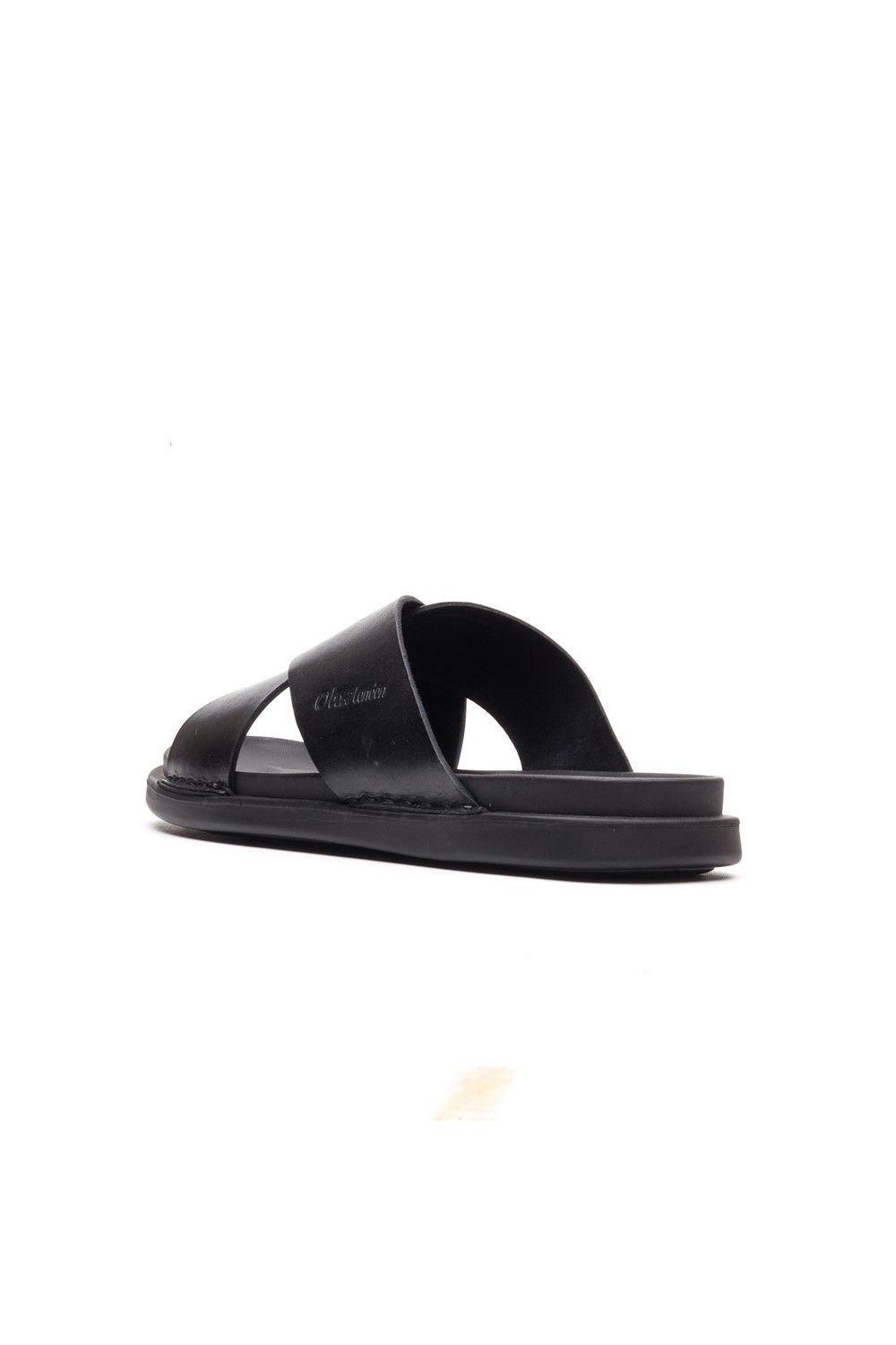 Base London Base London Men's Drift Cross Strap Sandal in Black - 2