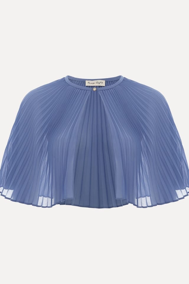 Phase Eight Phase Eight Women's Anora Pleated Cover in Bright Blue - 2