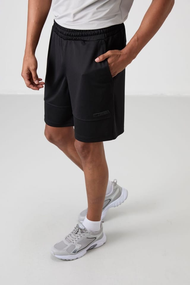 Tommy Life Tommy Life Men's Solid Sweat Shorts in Black - 2