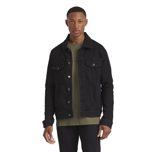 So Denim So Denim Men's Noah Denim Jacket in Black - 3