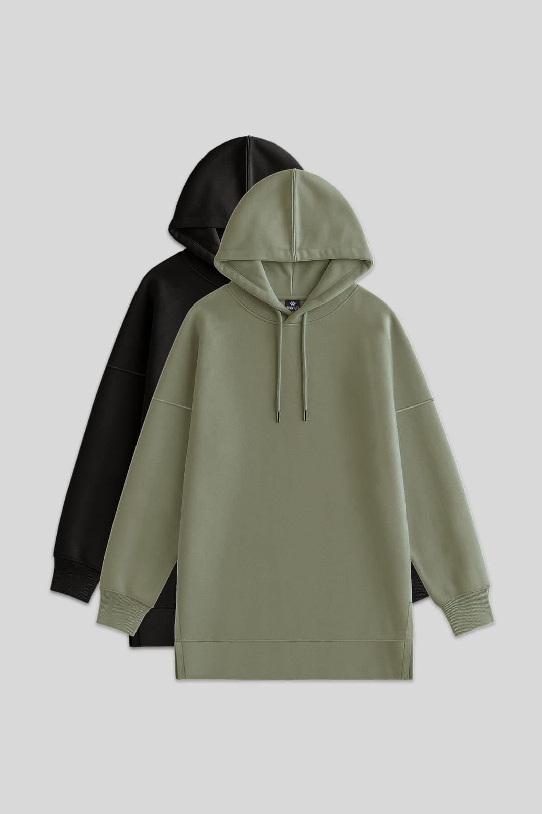 Tommy Life Tommy Life Women's Oversized Hooded Sweatshirt With Pocket