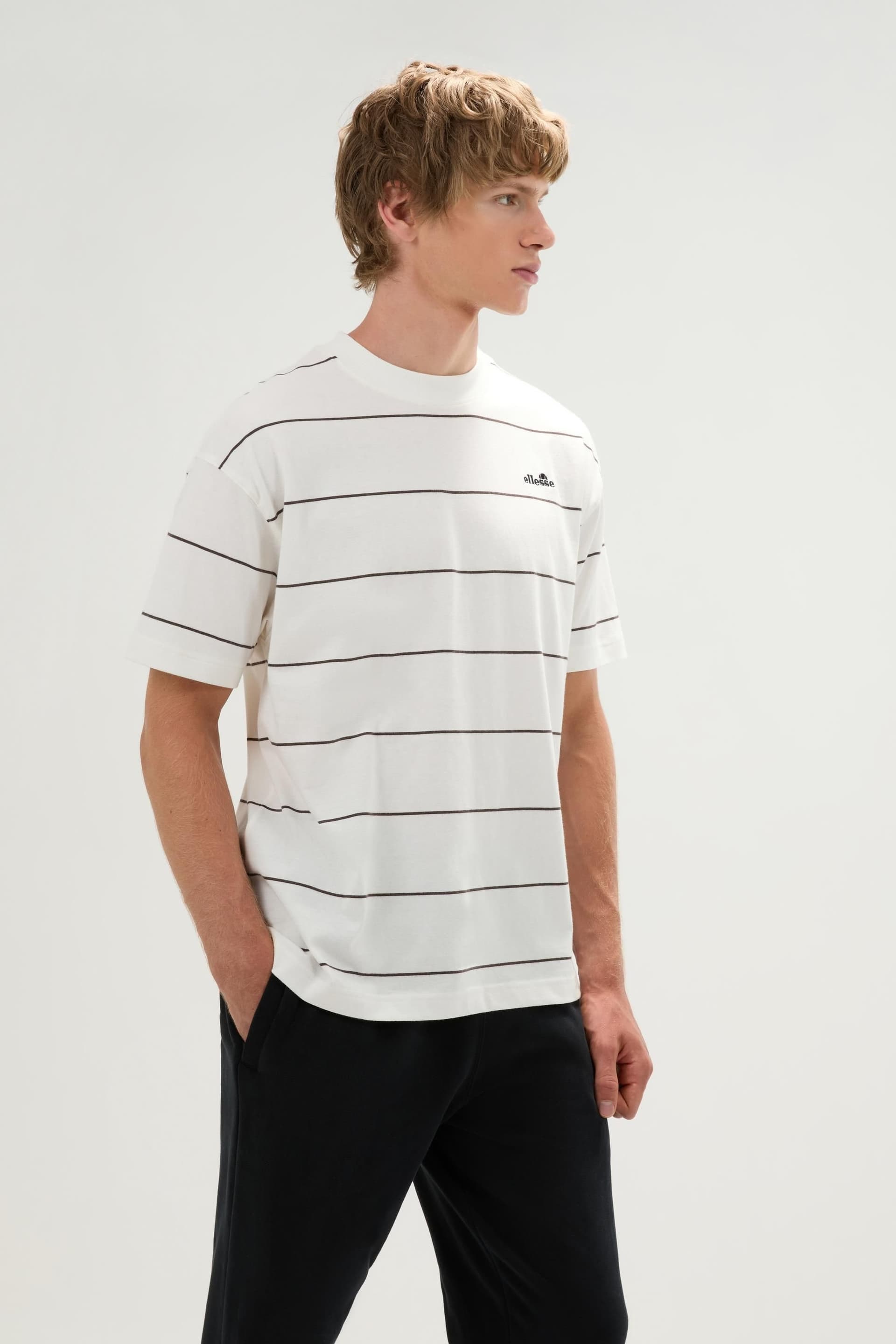 Ellesse Ellesse Men's Suisio T-Shirt in Off-White