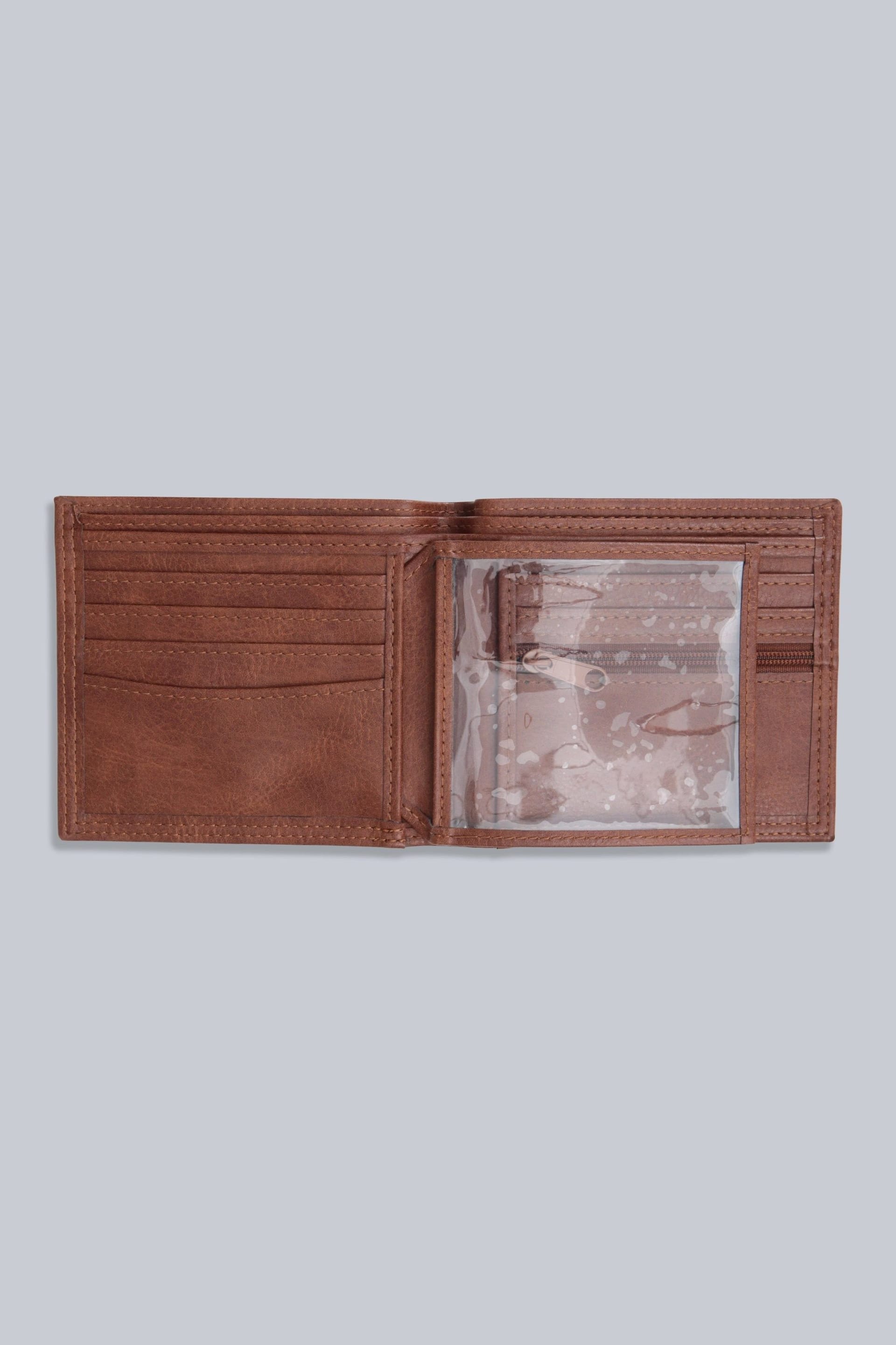 Animal Animal Men's Classic Durable Compact Lightweight Multipocketed Coin Purse Wallet in Tan - 4