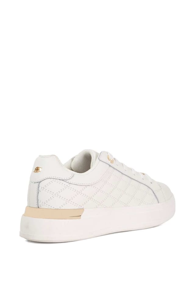 Dune London Dune London Women's 'Elba' Leather Trainers in White - 3