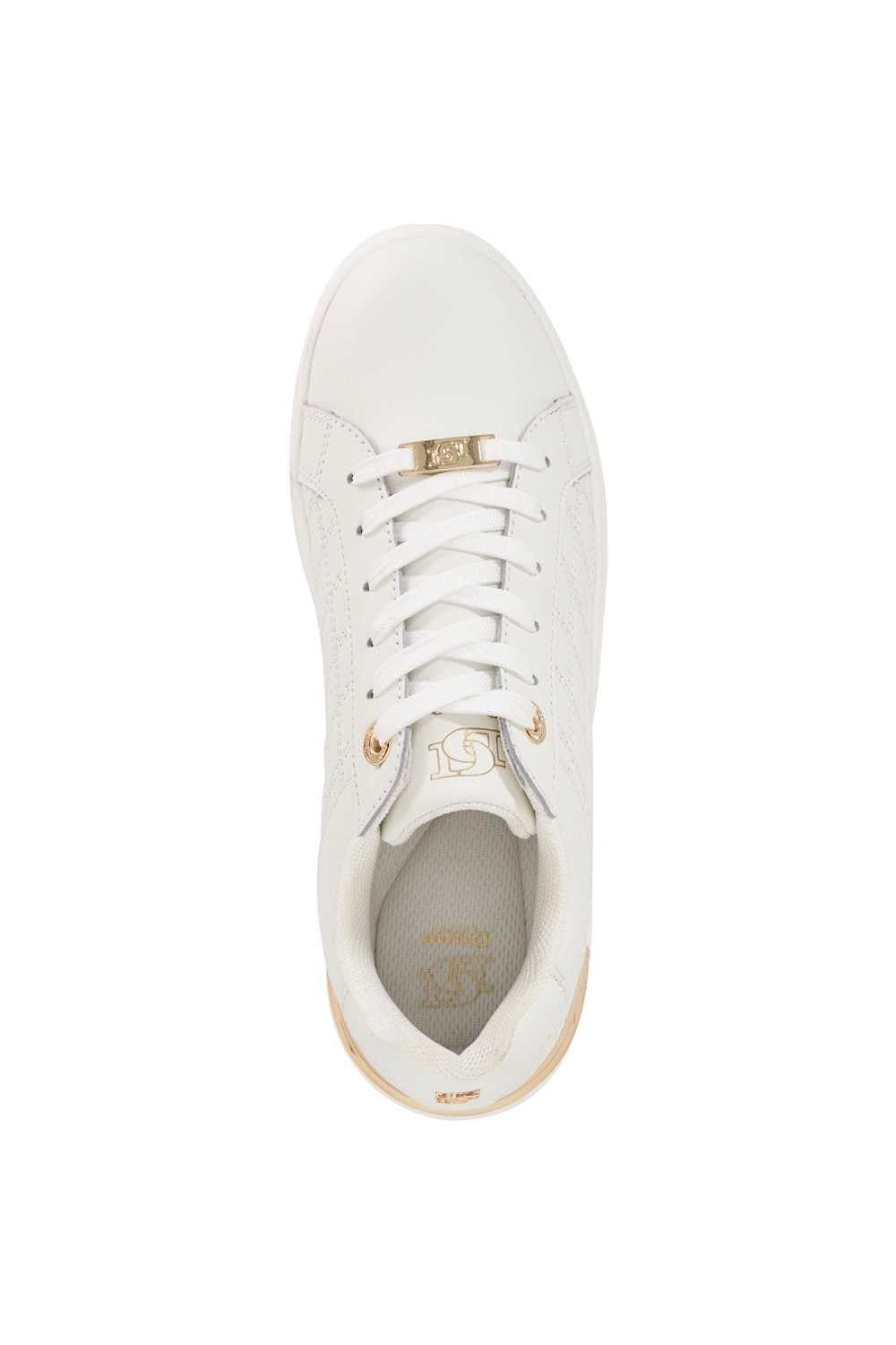Dune London Dune London Women's 'Elba' Leather Trainers in White - 4