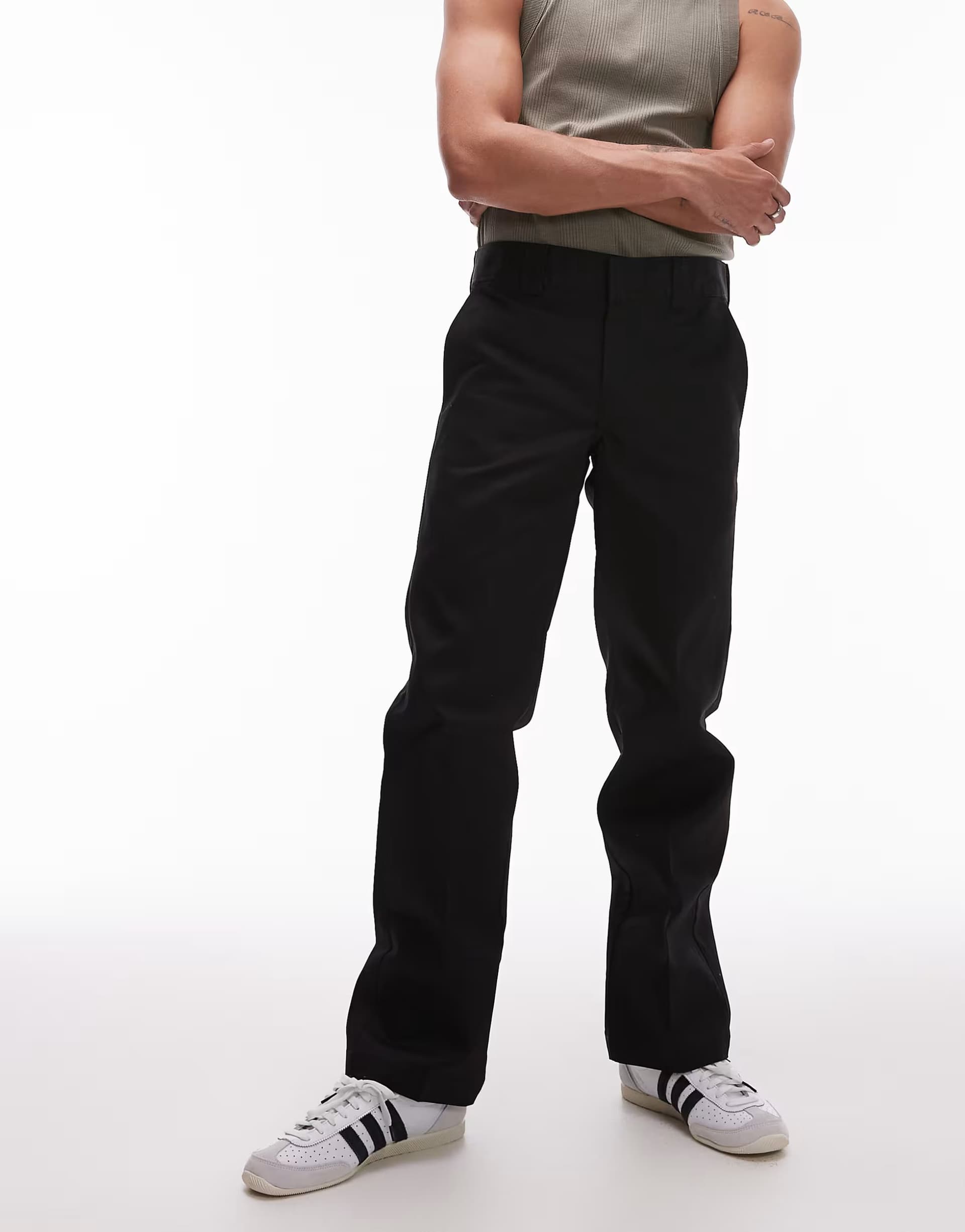 ASOS Dickies 873 slim straight fit work chino trousers in black