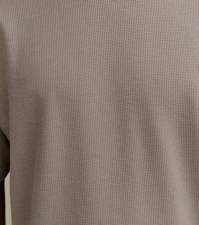 New Look Men's Mink Oversized Waffle Texture T-Shirt New Look - 3
