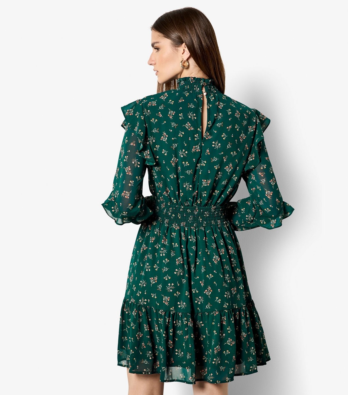 Apricot Women's Spaced Vintage Ditsy Floral Mini Dress Apricot New Look - 3