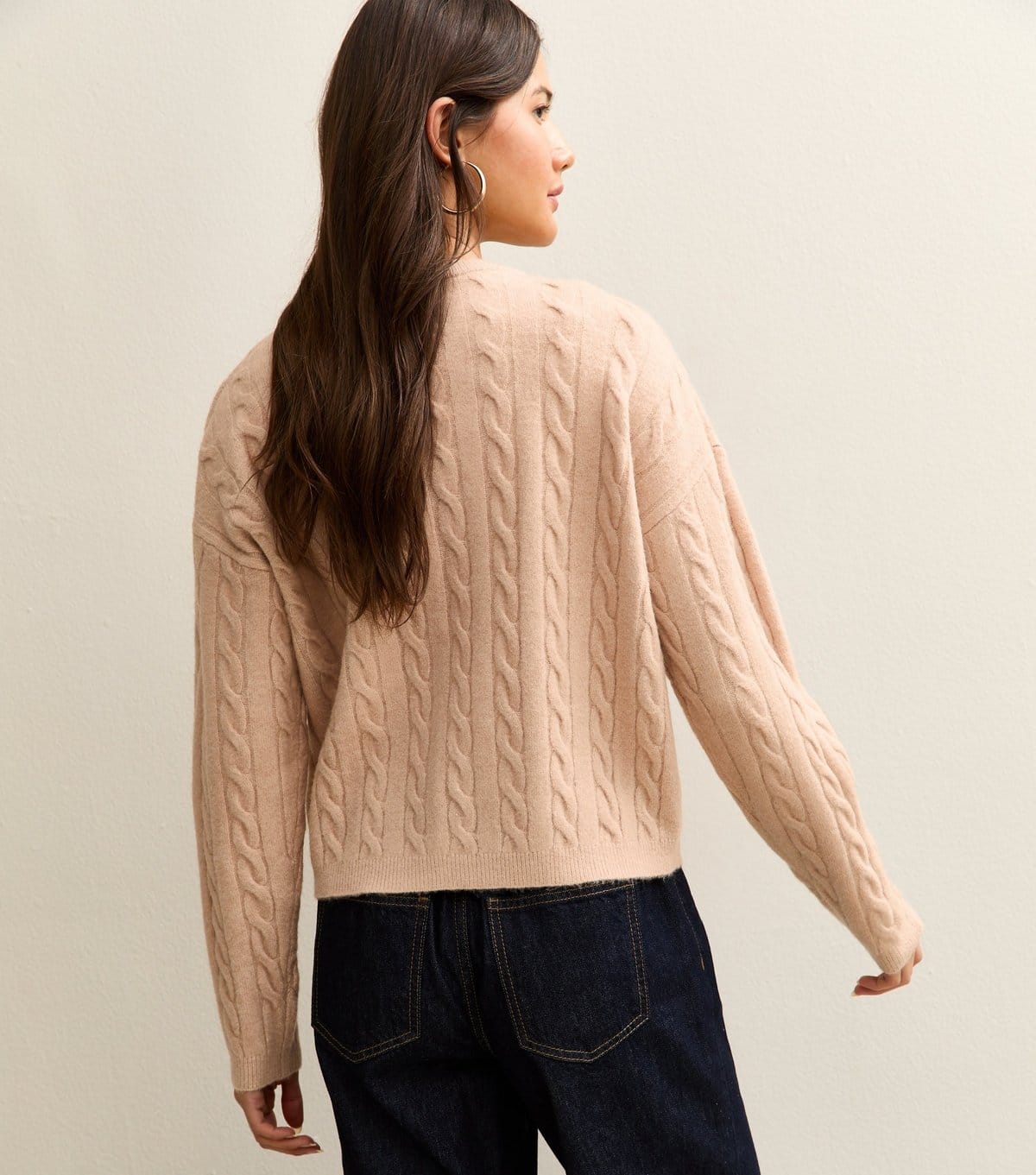 New Look Women's Light Pink Cable Knit Cardigan New Look - 4