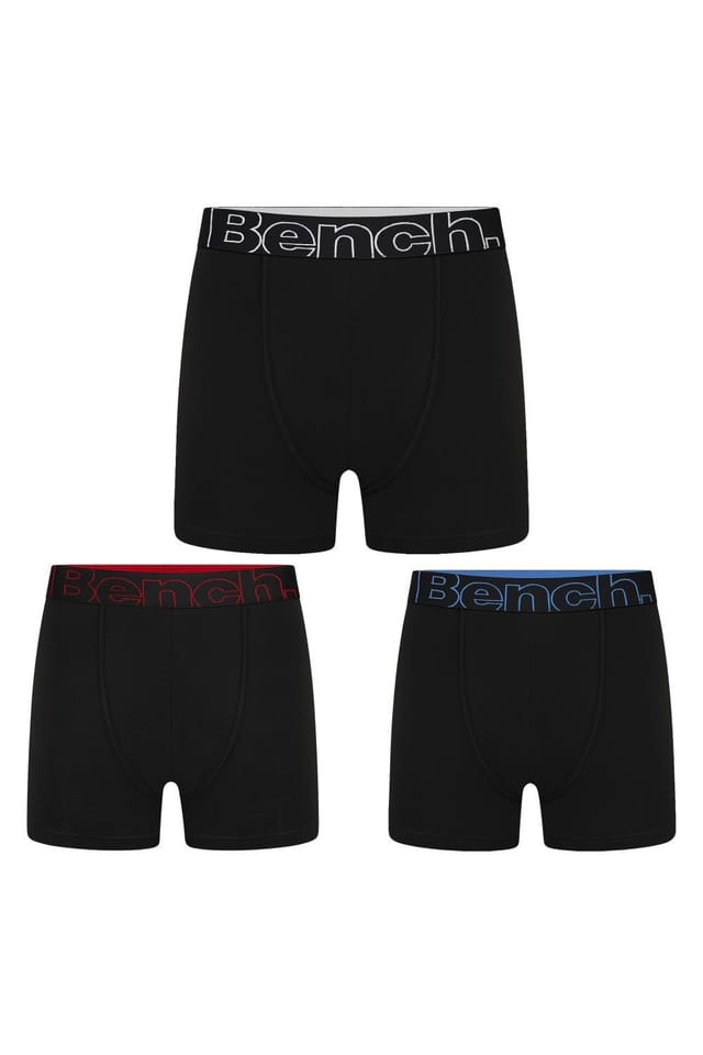 Bench Bench Men's 5 Pack Cotton Boxers Underwear - Brento Collection in Black - 2
