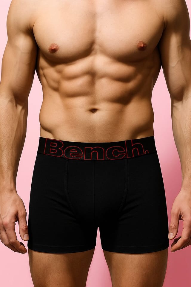 Bench Bench Men's 5 Pack Cotton Boxers Underwear - Brento Collection in Black - 3