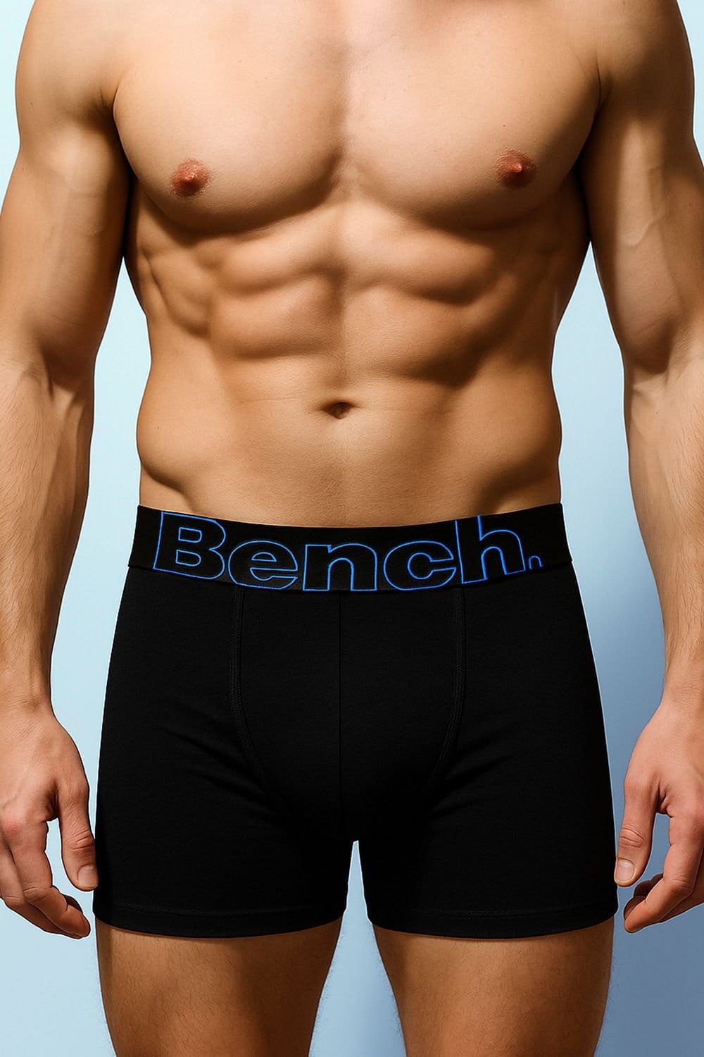 Bench Bench Men's 5 Pack Cotton Boxers Underwear - Brento Collection in Black - 4