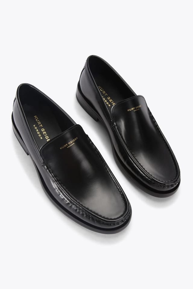 Kurt Geiger London Kurt Geiger London Men's 'Denman Loafer' Leather Shoes in Black - 2