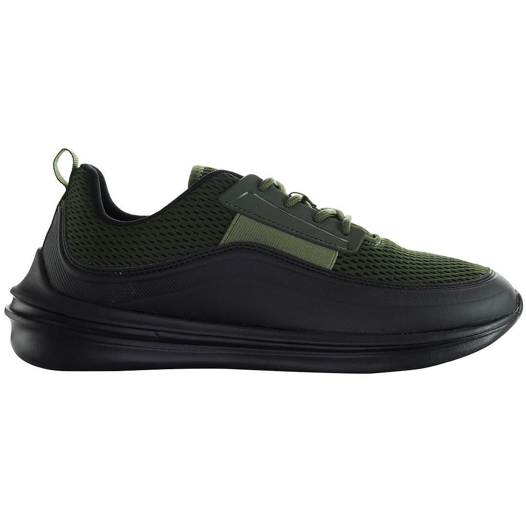 Henleys Henleys Men's Silva Khaki/Black Running Shoes in Black - 2