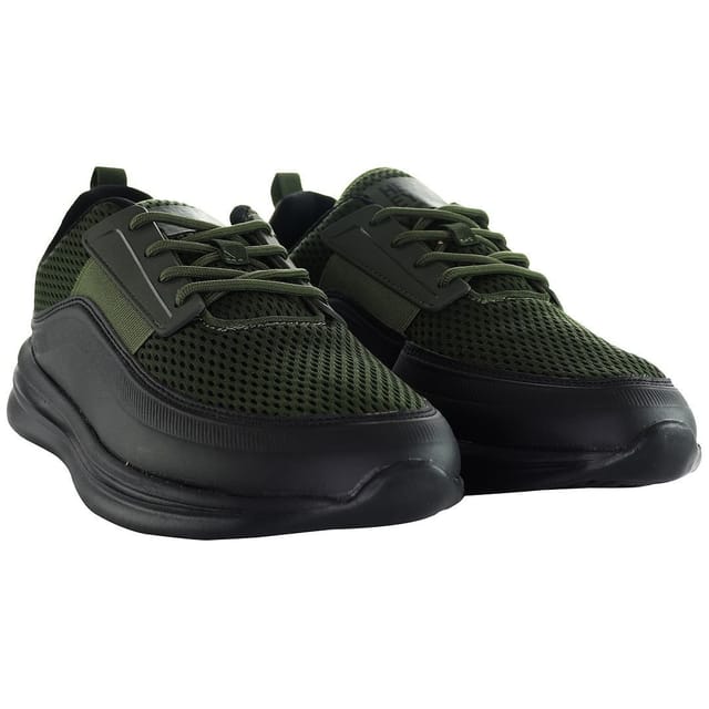 Henleys Henleys Men's Silva Khaki/Black Running Shoes in Black - 2