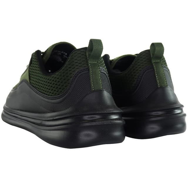 Henleys Henleys Men's Silva Khaki/Black Running Shoes in Black - 3