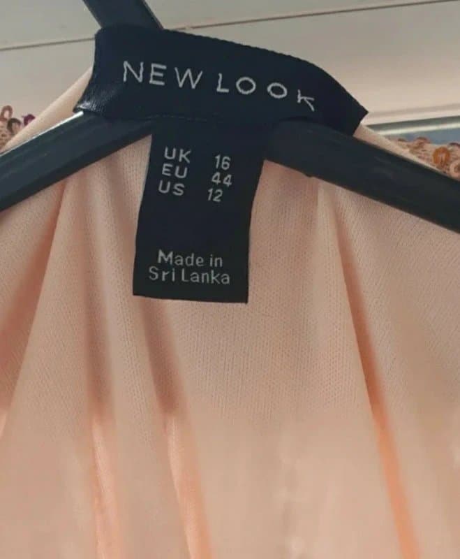 New Look New look never worn sequin pink Christmas new years dress wrap style Size 16