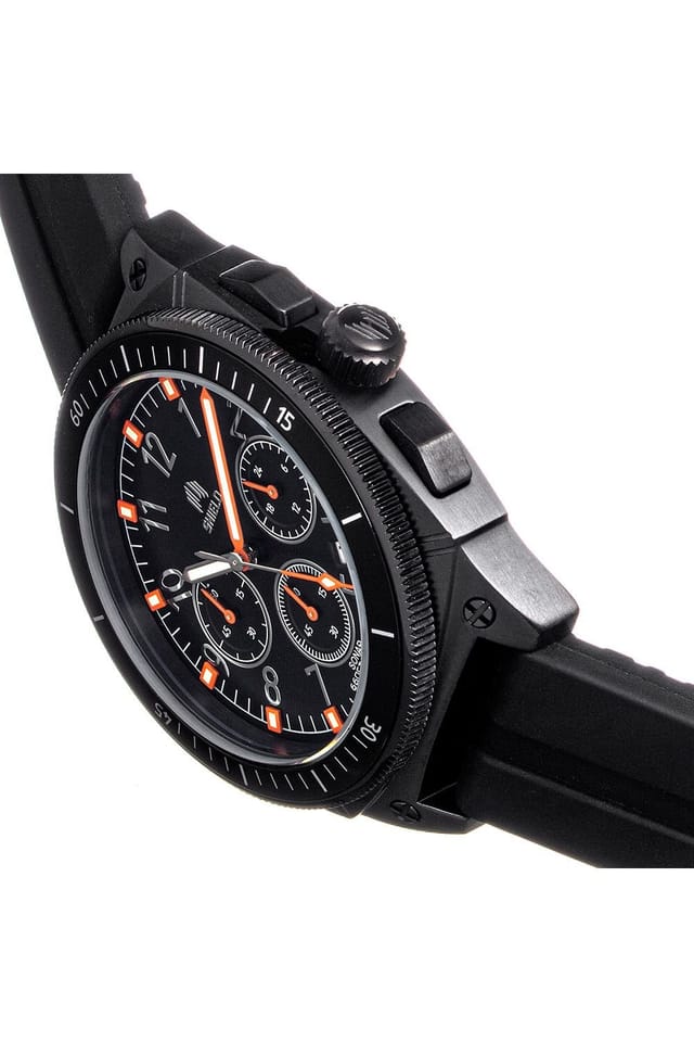 Shield Shield Men's Sonar Chronograph Strap Watch with Date in Black - 3