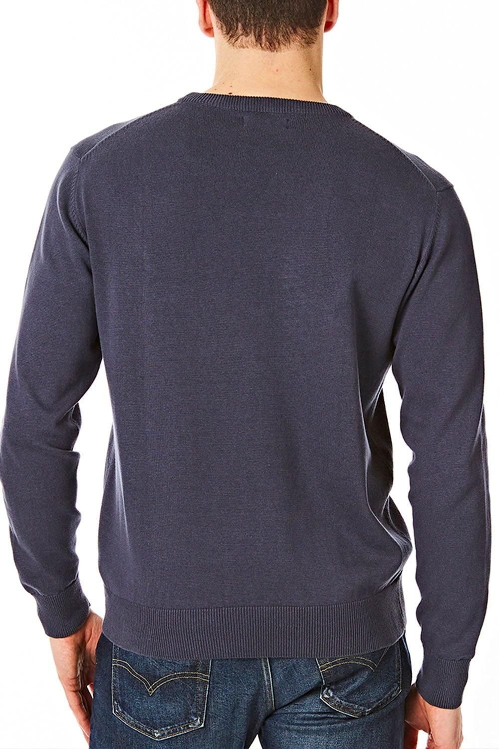 CastlePoint CastlePoint Men's Crew Neck Knitted Jumper in Navy - 3