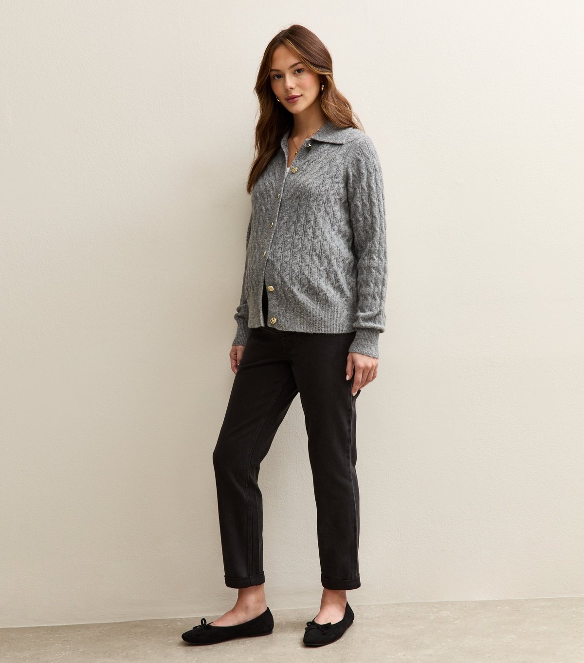 New Look Women's Maternity Black Mom Jeans New Look - 3