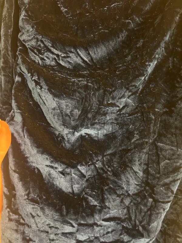 Bershka Bershka Navy Velvet mini dress