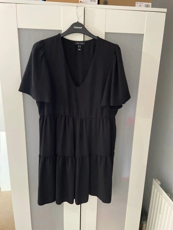 New Look New Look black tiered dress size 12