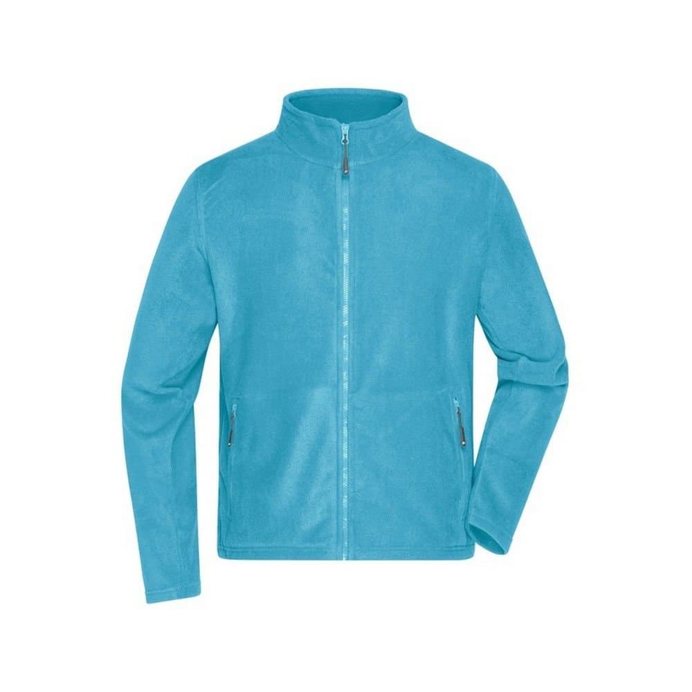 James and Nicholson James and Nicholson Men's Fleece Jacket in Turquoise