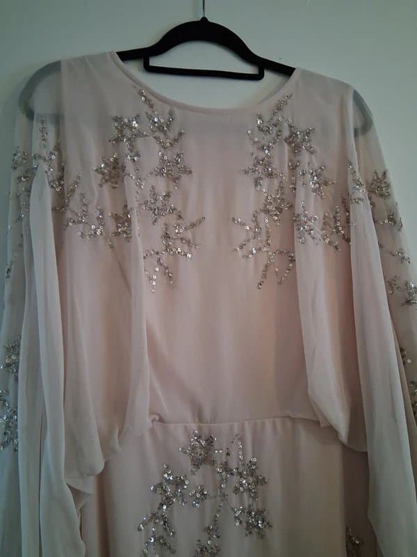 Maya Deluxe Maya Deluxe rose pink embellished dress size 22