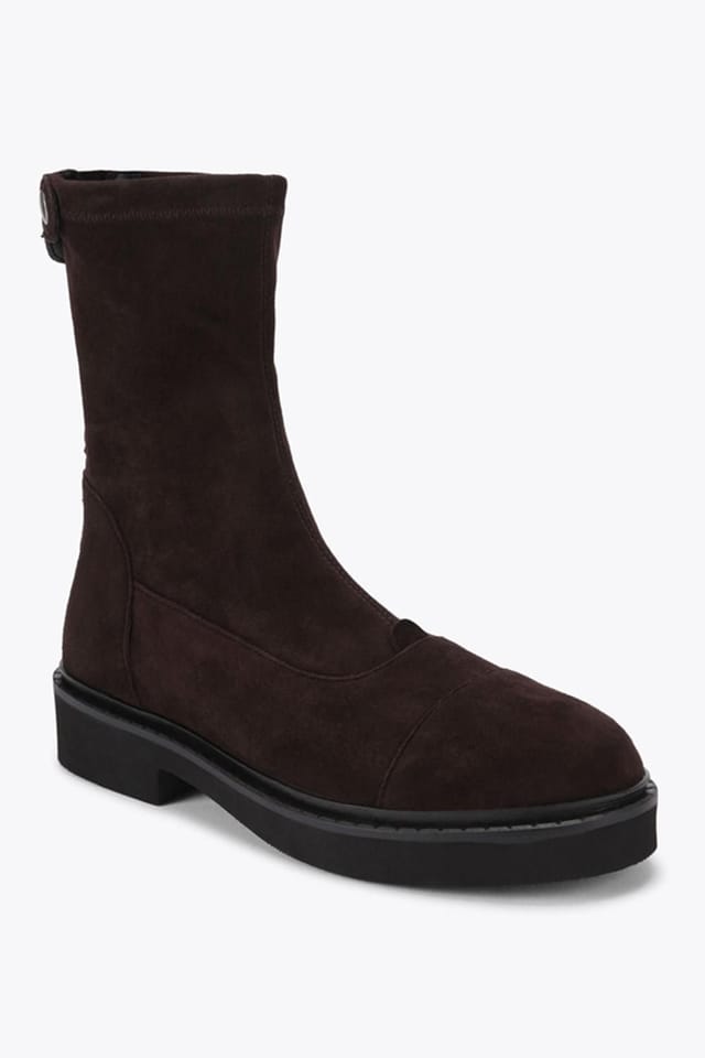 Steve Madden STEVE MADDEN Women's 'Myer Dark Brown' Suede Boots in Dark Brown - 2