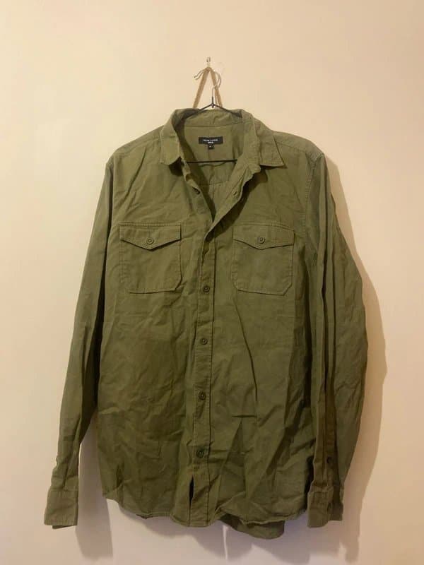 New Look Men's New look Buttoned Khaki Shirt