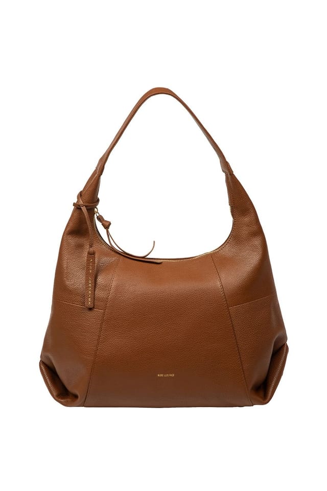 Pure Luxuries London Pure Luxuries London Women's 'Kirsten' Leather Shoulder Bag in Tan - 2