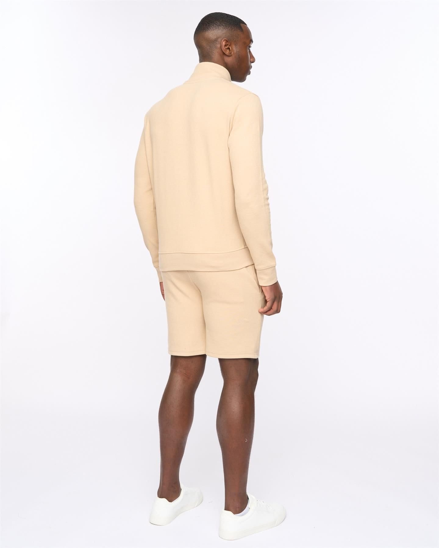 Duck&Cover Duck&Cover Men's Hannings Men's Zip-Up Sweatshirt - Cotton Rich Stretch Fleece with Raised Ink Branding in Stone - 4