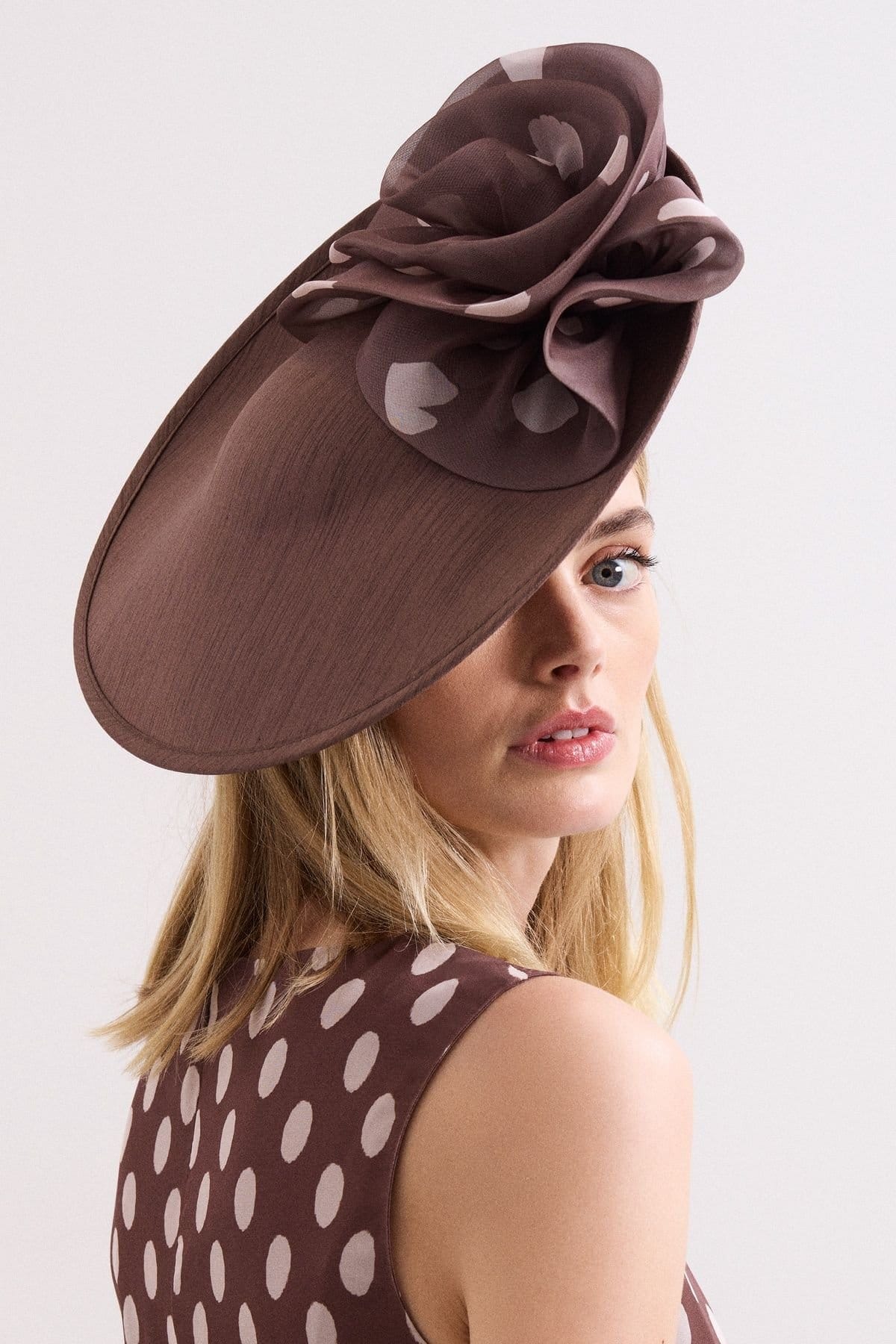 Phase Eight Phase Eight Women's Spot Disc Fascinator in Brown - 4
