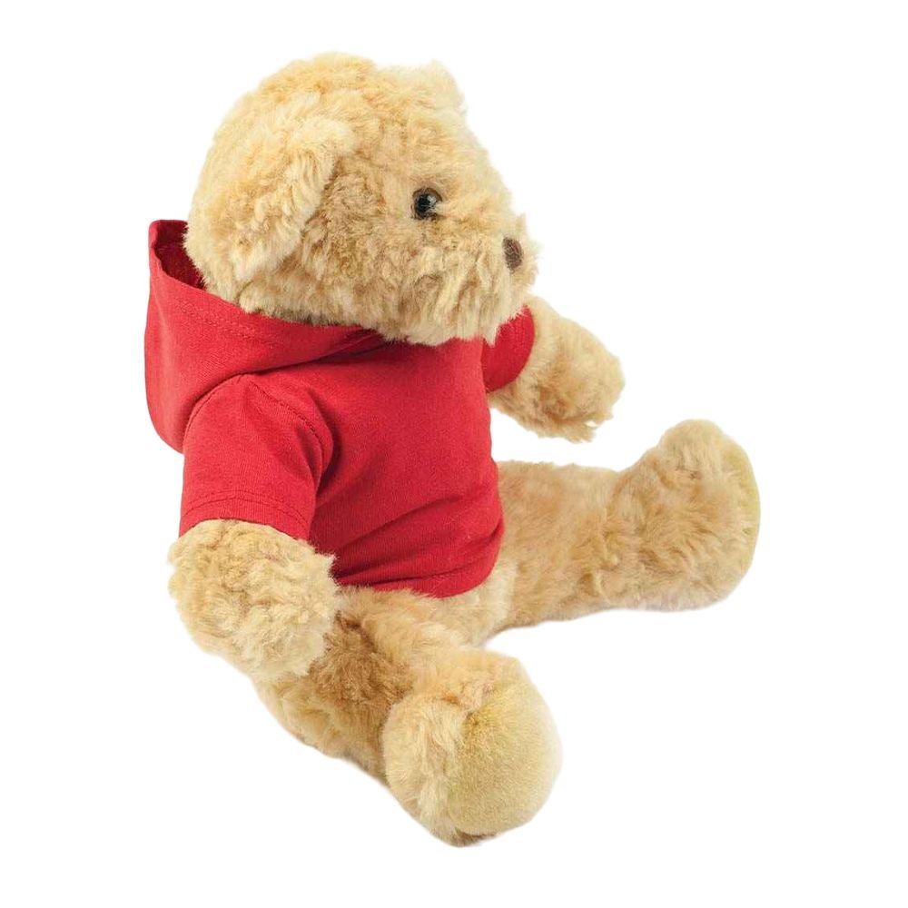Mumbles Mumbles Men's Hooded Teddy T-shirt in Red - 2