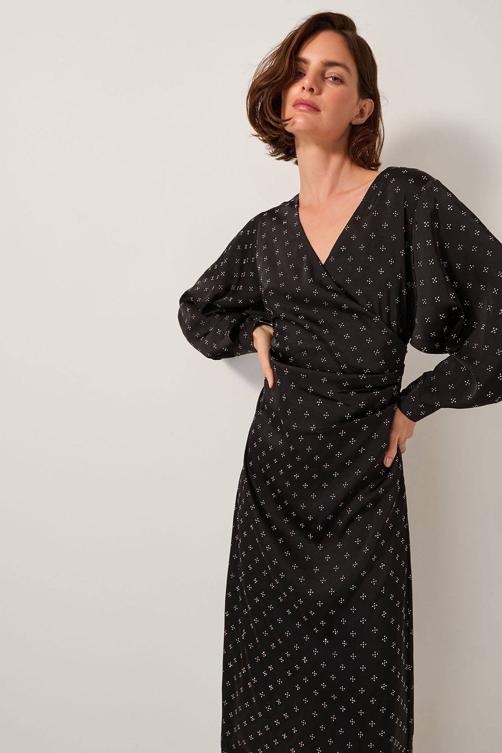 Monsoon Monsoon Women's Margo Hotfix Midi Tea Dress Black - 3