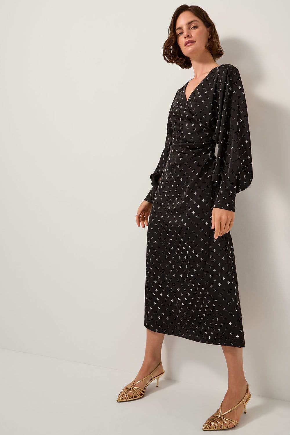 Monsoon Monsoon Women's Margo Hotfix Midi Tea Dress Black - 4