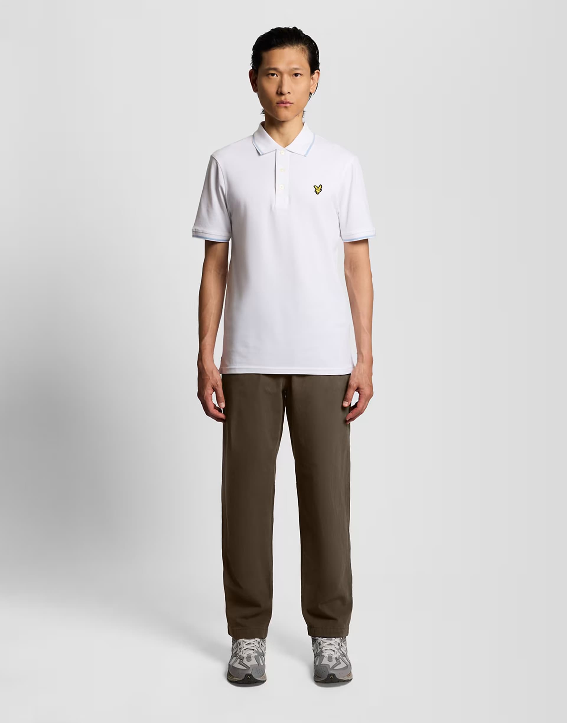 ASOS Lyle & Scott Trousers washed cotton trousers in y118 soft black
