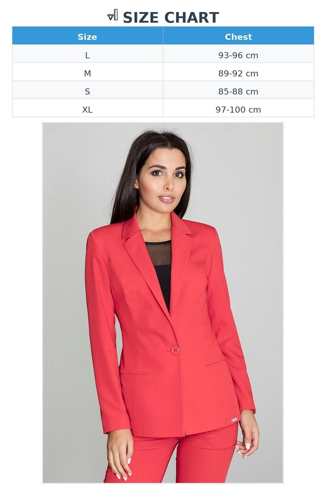 Love Lace Love Lace Women's Long Loose Button Up Jacket with Pockets in Red - 4