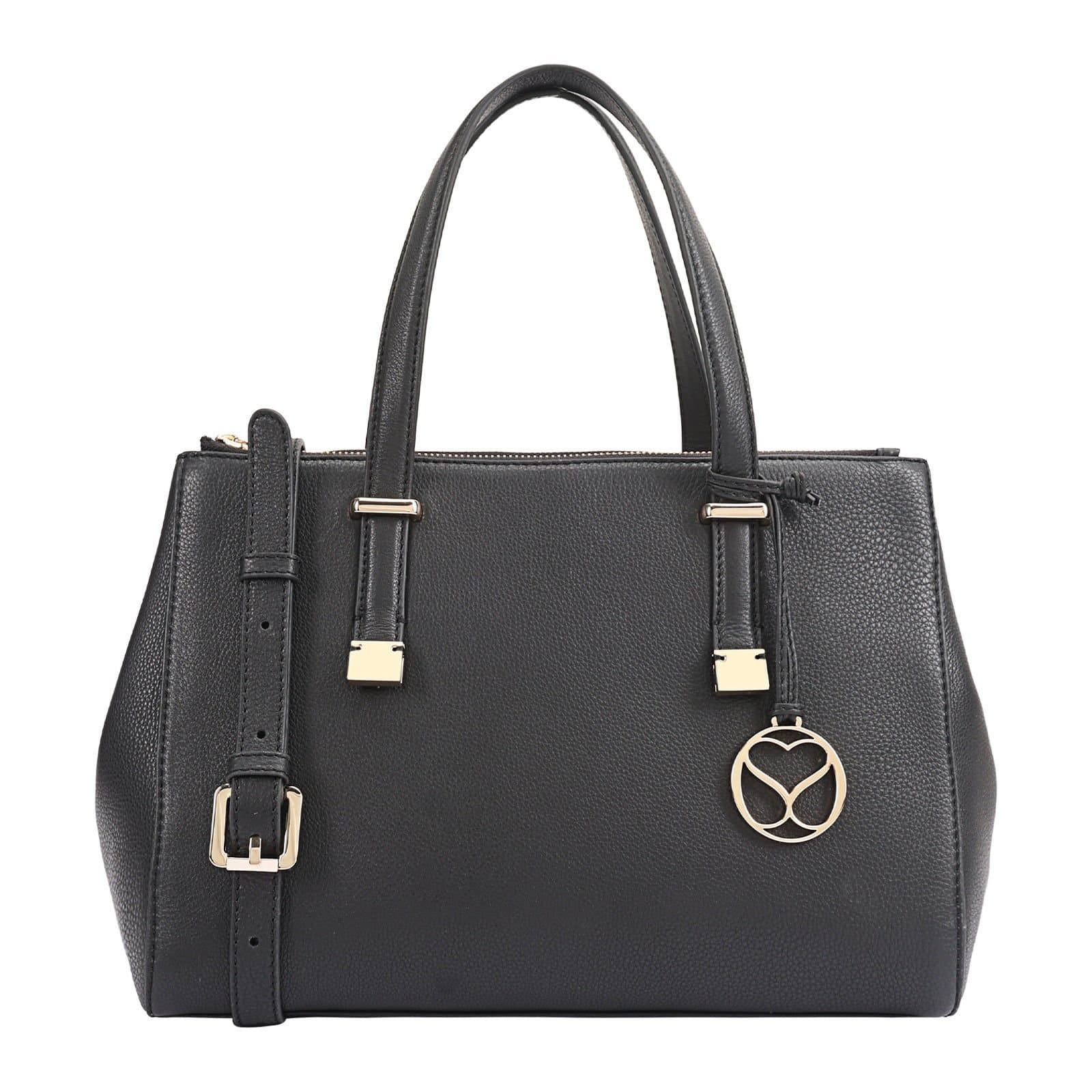 SOSANDAR SOSANDAR Women's Sloane Leather Multi Way Bag in Black