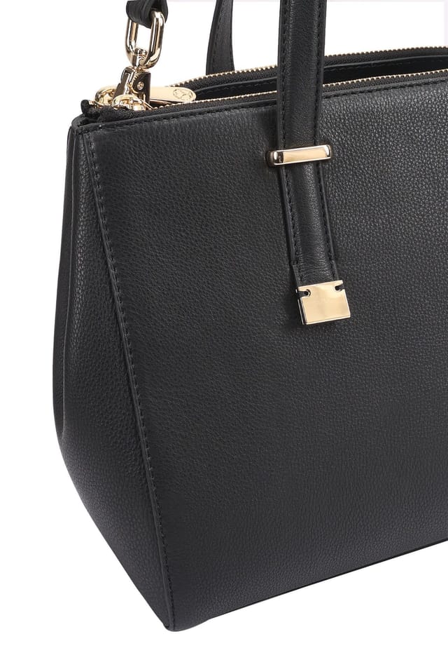 Sosandar SOSANDAR Women's Sloane Leather Multi Way Bag in Black - 3