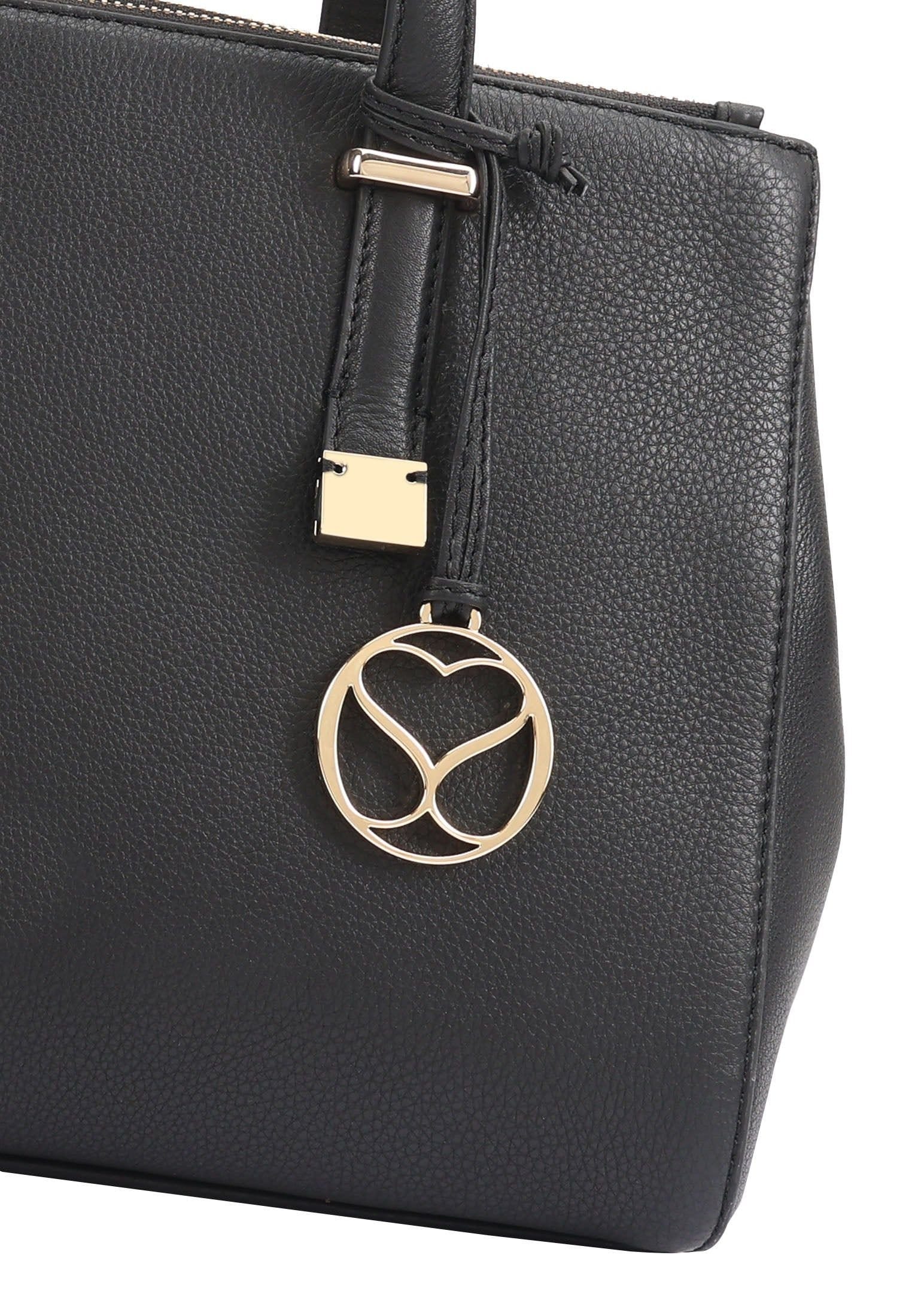 Sosandar SOSANDAR Women's Sloane Leather Multi Way Bag in Black - 4