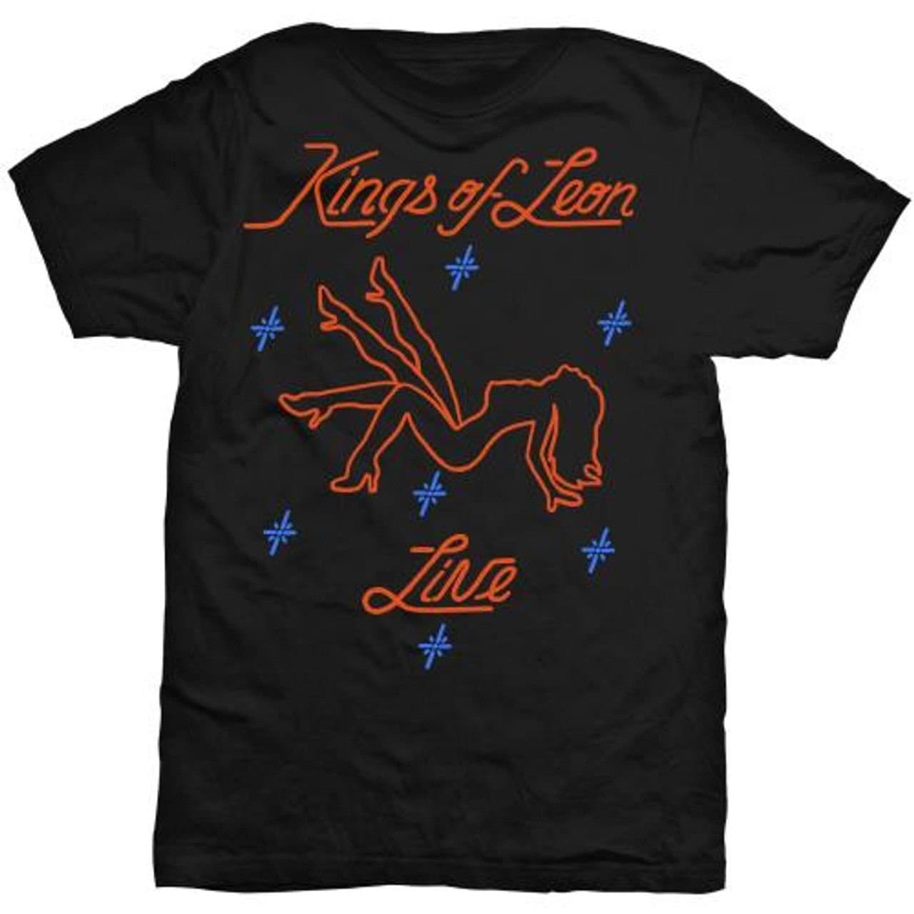Kings Of Leon Kings Of Leon Men's Stripper T-Shirt in Black