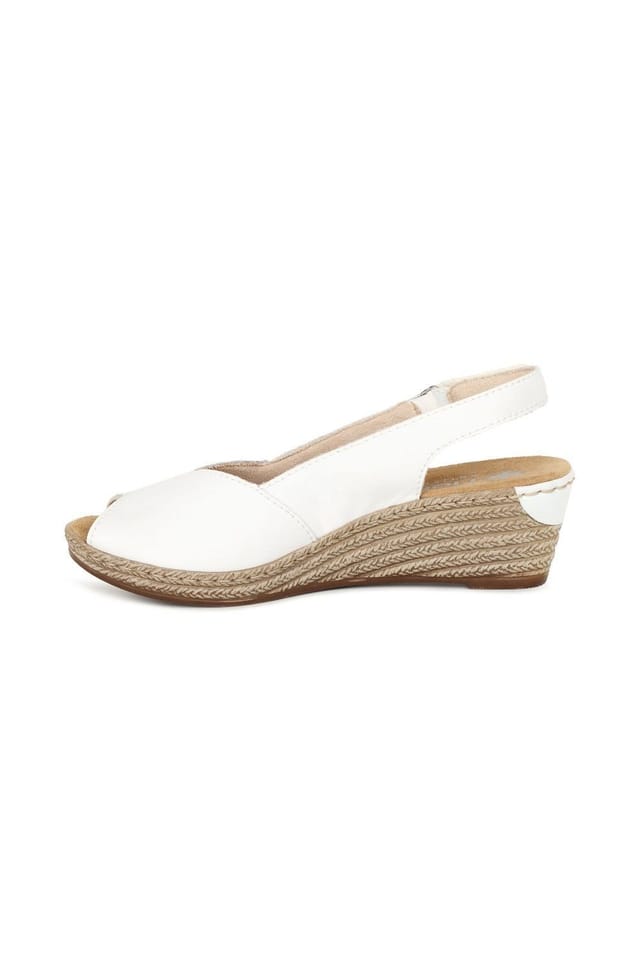 Rieker Rieker Women's 'Honolulu' Wedge Sandals in White - 2