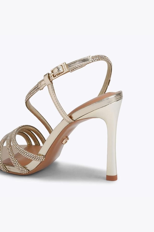 Carvela Carvela Women's 'Paparazza Jewel Heel' Fabric Heels in Gold - 3